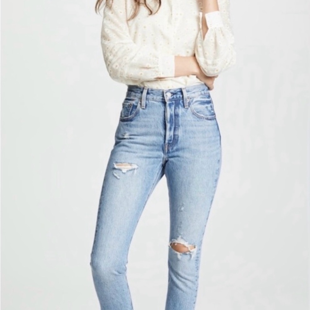 Women's Levi’s 501 Skinny Distressed Jeans